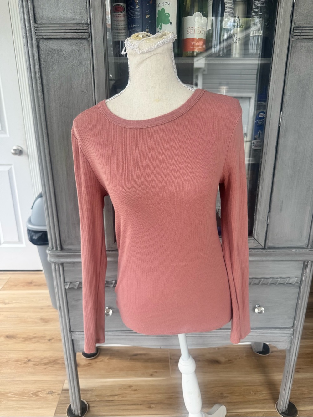 Women's Long Sleeve Ribbed Top